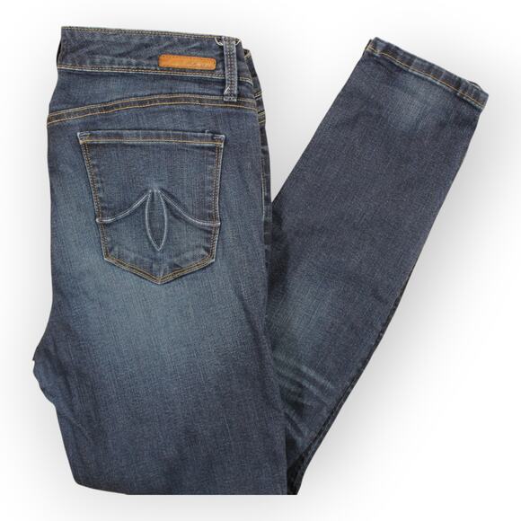 Level 99 (32) Liza Skinny Jean Sile Wash Denim Medium/Dark Mid-Rise Anthro - Picture 13 of 15